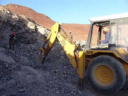 Mining at the Goboboseb mountain