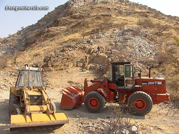 Mining Tourmaline in Namibia