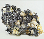 Herderite and Goshenite on Black tourmaline Matrix erongo